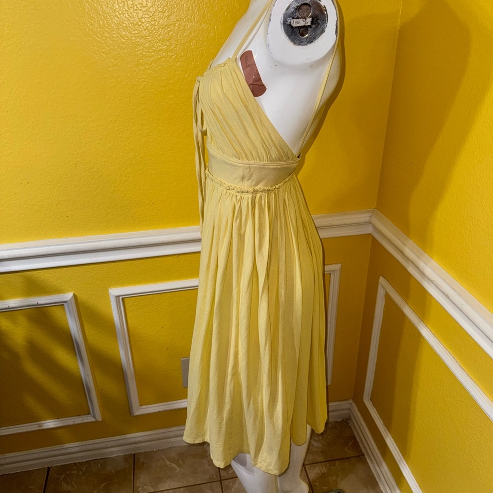 Ulla Johnson Light Yellow Midi Dress - Picture 3 of 14